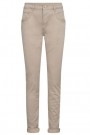 Mos Mosh Feather gray 'Naomi Treasure Pant' tencel bukse med ton i ton broderi ved lomme thumbnail