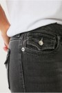 True Religion Charcol grey low rise 'Joey' flare jeans thumbnail