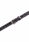 B.belt Sort 'Roana' 2 cm bredt skinnbelte med studs thumbnail