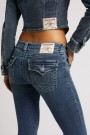 True Religion Dark wash 'Joey' Low Rise Flare Flap jeans thumbnail
