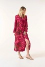 One Season San Sebastian hot pink 'India' 100% viskose ledig kjole med knapper helt ned thumbnail