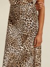 Beaumont Natural leopard viskose/rayon 'Lonneke' biasskåret vippeskjørt thumbnail