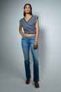 Salsa Denim Blue Wonder push up with pocket bootcut jeans L34 thumbnail
