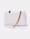 Vicolo Ecru 'Belleville Bag Small' veske i vattert kalveskinn thumbnail