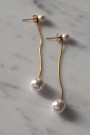 Timi of Sweden - Estelle - Pearl Chain Earrings Stainless Steel thumbnail