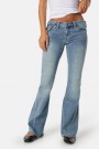 True Religion Peak Spot 'Joey Low Rise' flare jeans med søm langs ben og flapslommer thumbnail