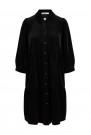 Katrin Uri Sort 'Genova Dress' elastisk velour kjole thumbnail