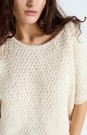 American Vintage Pearl 100% bomull 'Cya18a' boucle vablestrikket kortermet genser thumbnail