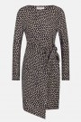 Fabienne Chapot Midnight blue yvette dot hjertemønstret 'Lilo Short Dress' viskose jerseykjole thumbnail