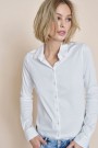 Mos Mosh Hvit 'Tina Jersey Shirt' bomullsskjorte thumbnail