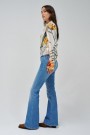 Salsa Denim Blue wonder push up flare jeans L32 thumbnail