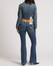 True Religion Dark wash 'Joey' Low Rise Flare Flap jeans thumbnail