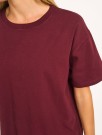American Vintage bordeaux vintage 'Fiz02a' boxy 100% bomull jersey T-Shirt thumbnail
