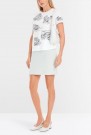 Marc Cain Hvit økologisk bomull t-shirt med Venezia-print thumbnail