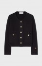 Busnel Sort 'Estelle' 100% bomull struktur cardigan thumbnail