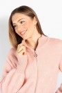 Hést Rose smoke 'Martha short' cardigan med zip thumbnail