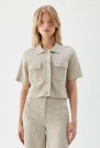 Busnel Sand 'Valery Solid Jacket' thumbnail