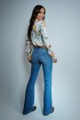 Salsa Denim Blue wonder push up flare jeans L32 thumbnail