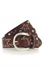 B.belt Baileys 'Starla' 3,5 cm bredt skinnbelte med studs thumbnail