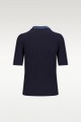 Katrin Uri Navy with jeans ribbet kortermet 'Malibu Pullover' thumbnail