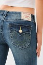 True Religion Arabella 'Joey Low Rise' flare jeans med søm langs ben og flapslommer thumbnail
