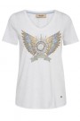 Mos Mosh Hvit 'Gethi Deco Tee' 100% bomull t-shirt thumbnail