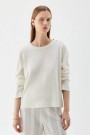 Busnel Ecru 'Annika' 100% merino genser med gullknapper. Bestselger! thumbnail