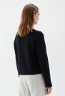 Busnel Sort 'Estelle' 100% bomull struktur cardigan thumbnail