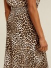 Beaumont Natural leopard viskose/rayon 'Lonneke' biasskåret vippeskjørt thumbnail