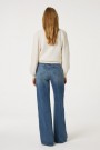Fabienne Chapot Cosy white 'Edo' bomullmiks genser med broderier av hjerter og stjerner thumbnail