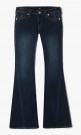 True Religion Muddy Waters 'Joey Low Rise' flare jeans med søm langs ben og flapslommer thumbnail