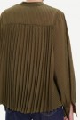 Samsøe Samsøe Dark olive 'Dorothe Nc Shirt' bluse med plisséfolder i rygg thumbnail