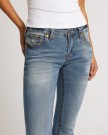 True Religion Itonda medium wash Rainbow mid rise 'Becca' MR Bootcut Big T Flap jeans thumbnail