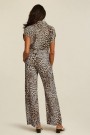 Beaumont Natural leopard viskose/rayon 'Loulou' viddebukse med belte thumbnail