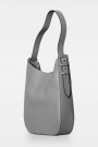 Decadent Concrete grey 'Farrah Hobo Bag' stor skinn skulderveske thumbnail