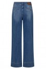 Mos Mosh Blue 'Soey Grendel' wide leg jeans med små lommer og passepoilerte lommer bak thumbnail
