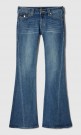 True Religion Arabella 'Joey Low Rise' flare jeans med søm langs ben og flapslommer thumbnail