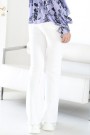 Lois Hvit 'Riley White Denim' flare jeans  L32 thumbnail