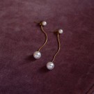 Timi of Sweden - Estelle - Pearl Chain Earrings Stainless Steel thumbnail
