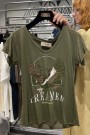 Mos Mosh Ivy green 'Dream O-ss Tee' bomull t-shirt thumbnail