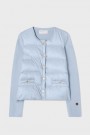 Busnel Ice blue 'Iva Down Jacket' strikket dunjakke thumbnail