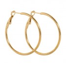 Timi Of Sweden Jo - Medium Hoop Earrings 35 Mm Stainless Steel - Gold thumbnail