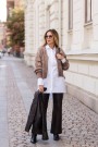 Hést Brown melange with white aplakkamix v-cardigan med zip thumbnail
