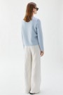 Busnel Ice blue 'Iva Down Jacket' strikket dunjakke thumbnail