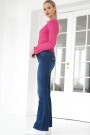 Lois Teal Stone 'Raval' - Leia Teal flare jeans L32 thumbnail