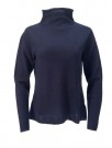 Amuse Navy 100% cashmere 'Martine' turtleneck tynn genser. Suveren basic! thumbnail