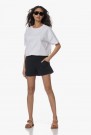 American Vintage Hvit 100% bomull 'Fiz02a' boxy t-shirt thumbnail