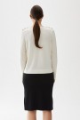 Busnel Ecru 'Annika' 100% merino genser med gullknapper. Bestselger! thumbnail