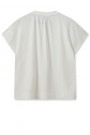 Mos Mosh Ecru viskose 'Shira Tee' v-topp med ledig silhuett. Must have! thumbnail