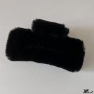 Endless Sort fake fur pels hårklype thumbnail